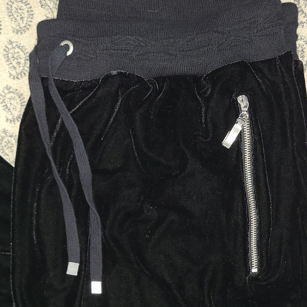 COOGI Black Velour Joggers (Rare) - Picture 15 of 16